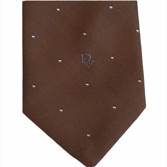 Christian Dior Vintage Tie Brown - Picture 2 of 6